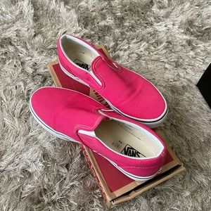 Hot pink vans in a size 6. Like new!!